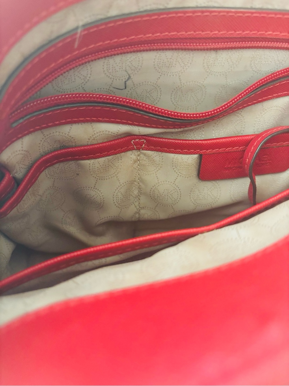 Michael Kors Red Tote with Gold Hardware - Picture 7 of 13